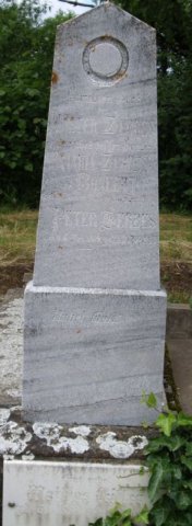 Zerbes Peter 1819-1896 Bonfert Maria 1825-1887 Grabstein